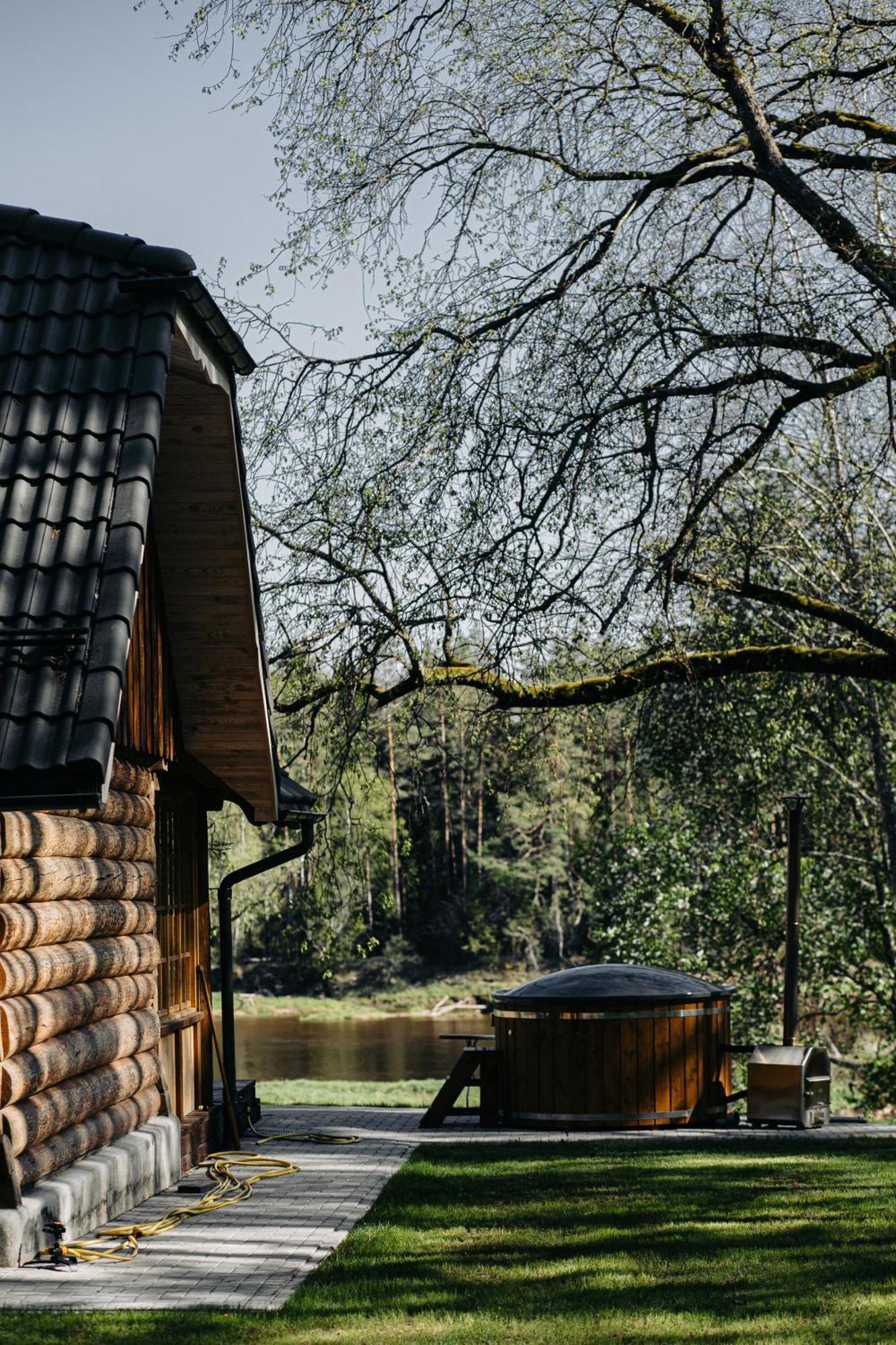 "Gaujmale" Sauna House In Nature Ilkene Экстерьер фото